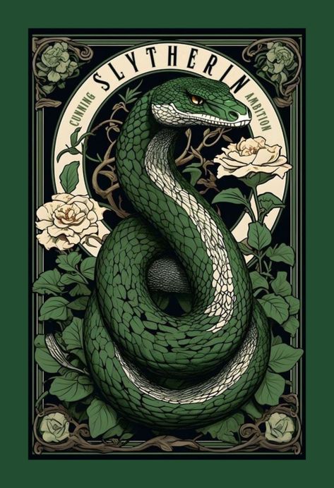 Harry Potter Slytherin Wallpapers, Slytherin Illustration, Slytherin Poster, Poster Prints Aesthetic Wall Harry Potter, Harry Potter Posters, Slytherpuff Aesthetic, Slytherin Aesthetic Poster, Slytherin Art, Slytherin Posters Printable