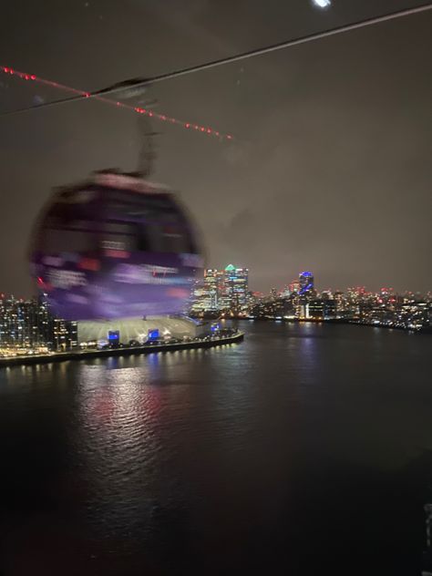 Ifs Cloud Cable Car London, London Cable Car, Cable Car Aesthetic, Tread Water, London At Night, Water Photoshoot, London Boy, London Dreams, London Night