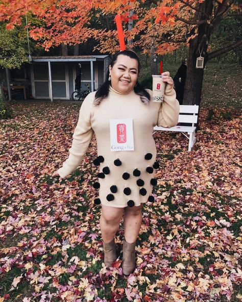 vicky ☻ on Instagram: “happy halloween, suck my balls!!!” Boba Tea Costume, Boba Costume, Halloween Boba, Tea Costume, Boba Tea, Bubble Tea, Costume Halloween, Happy Halloween, Halloween Costumes