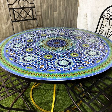 Mosaic patio table