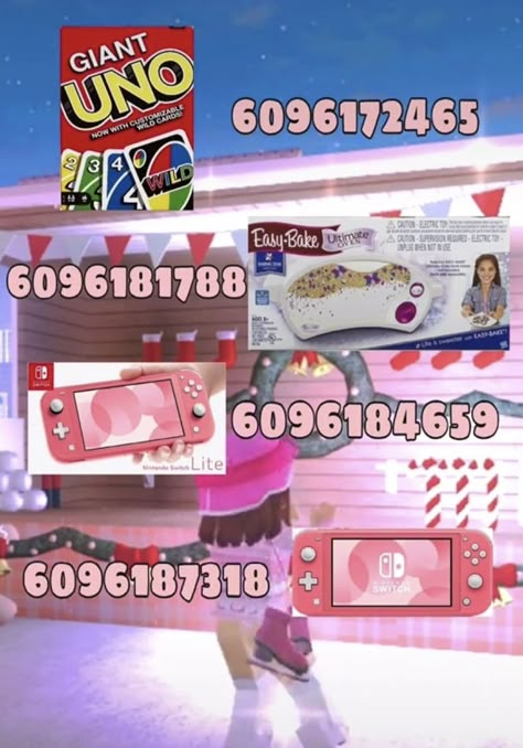 Channel Codes For Bloxburg, Bloxburg Game Decals Codes, Roblox Image Id Codes Hello Kitty, Bloxburg Toy Shop Decals, Blocksburg Food Codes, Blockburg Garage Ideas, Decal Codes For Bloxburg Laundry Room, Bloxburg Game Decals, Club Roblox Builds