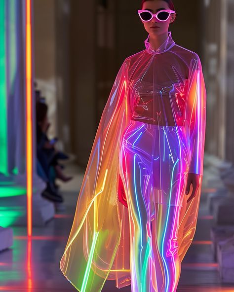 Shine bright wherever you go ✨💖 #neon #fashionshow #runway Fashionshow Runway, Neon Dress, Dreamcore Aesthetic, Neon Dresses, Ceremony Decorations, Festival Outfit, Shine Bright, Mice, Amazing Art