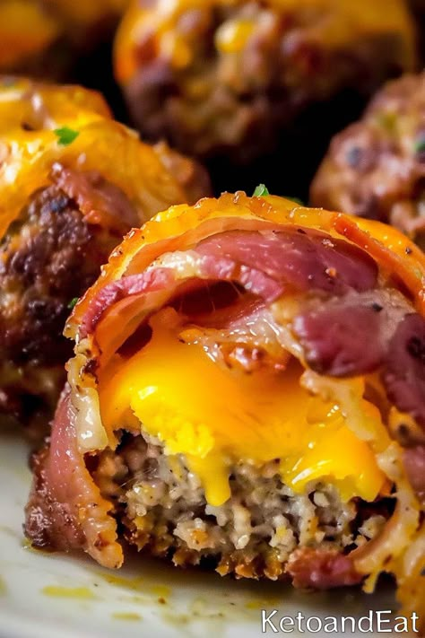 Carnivore Bacon & Cheddar Meatballs: Easy Carnivore Recipe Carnivore Diet Christmas, Carnivore Tailgate Food, Ground Beef Recipes Carnivore Diet, Slow Cooker Carnivore Recipes, Carnivore Turkey Recipes, Carnivore Finger Foods, Carnivore Diet Meatballs, Carnivore Meatballs Recipe, Carnivore Sausage Recipes