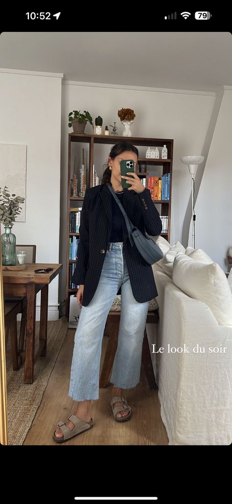 Stylish Outfits Midsize, Summer Transition To Fall Outfits Work, Midsize Summer Work Outfits, Summer Midsize, Mango Style, Practical Outfits, Vsco Girl Aesthetic, Birkenstock Outfit, Cute Pose