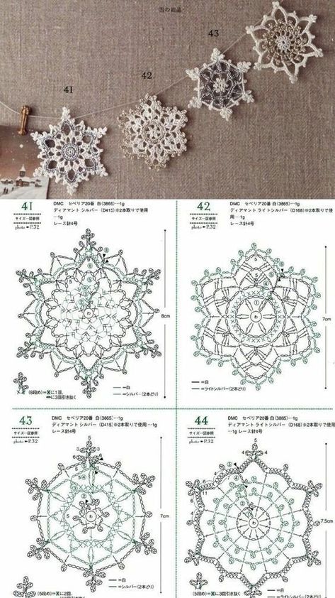 Crochet Edges, Diy Christmas Wreaths Ideas, Christmas Wreaths Ideas, Crochet Snowflake Pattern, Crochet Xmas, Diy Christmas Wreaths, Wreaths Ideas, Crochet Ornaments, Crochet Snowflakes