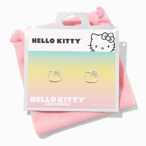 Hello Kitty Plush Toys and Accessories for Girls | Claire's Hello Kitty Earrings, Hello Kitty Jewelry, Enamel Stud Earrings, Cutout Design, Initial Pendant Necklace, Hello Kitty Plush, Hello Kitty Items, Sterling Silver Stud Earrings, Crystal Stud Earrings