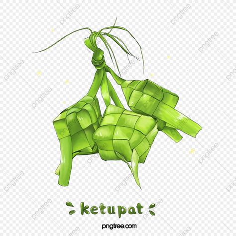 Ketupat Png, Rice Dumpling, Eid Mubarak Banner, Green Png, Eid Mubarak Card, Eid Al Fitr, Golden Star, Background Banner, Banner Template