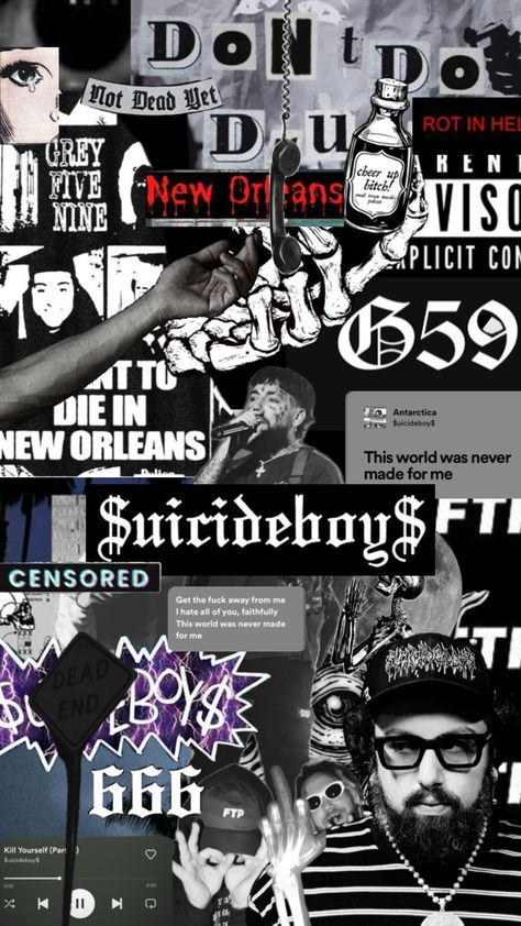 $uicideboy$ Uicideboy Wallpaper, Lil Peep Lyrics, $b Wallpaper, Dream Apartment Decor, Music Pics, Cute Rappers, Boys Wallpaper, Iphone Wallpaper Themes, Cool Backgrounds