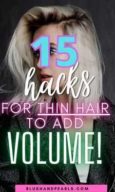 Upstyles For Thinning Hair, Hair Cut Fine Hair Girl, Haircuts For Thicker Looking Hair, Fine Hair Hacks Hairstyles, Tips For Volume In Hair, How To Add Volume To Thinning Hair, How To Thicken Thinning Hair, Volume For Fine Hair Tutorials, Volume Hairstyles For Fine Hair