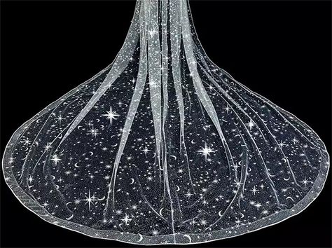 Costume Capes, Silver Moon, Starry Sky, White Silver, Stars And Moon, Glitter, Stars, Silver, Fabric