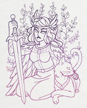 Norse Gods - Freya | Urban Threads: Unique and Awesome Embroidery Designs Norse Gods, Odin God, Nordic Tattoo, Norse Runes, Urban Threads, Norse Vikings, Applique Embroidery Designs, Norse Mythology, Embroidered Pillow