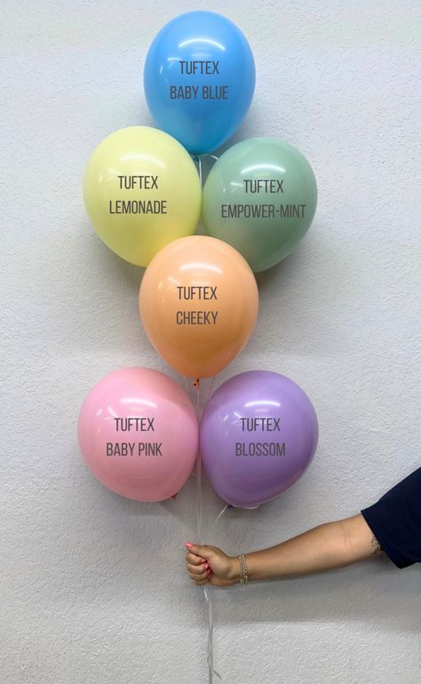 Tuftex Balloon Color Combos, Balloon Color Combinations, Birthday Event Ideas, Balloon Hacks, Balloon House, Balloon Shades, Garland Backdrops, Pastel Balloons, Birthday Party Theme Decorations