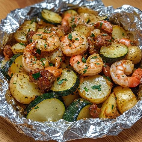 Oh, let me tell you about one of my go-to recipes: Easy Shrimp and Zucchini ... Read More Shrimp With Zucchini Recipes, Shrimp And Sausage Foil Packets Oven, Shrimp And Zucchini Recipes, Shrimp Foil Packets Oven, Shrimp And Sausage Recipes, Easy Shrimp Dinner Recipes, Sausage And Shrimp Recipes, Shrimp And Potatoes, Shrimp Zucchini Recipes