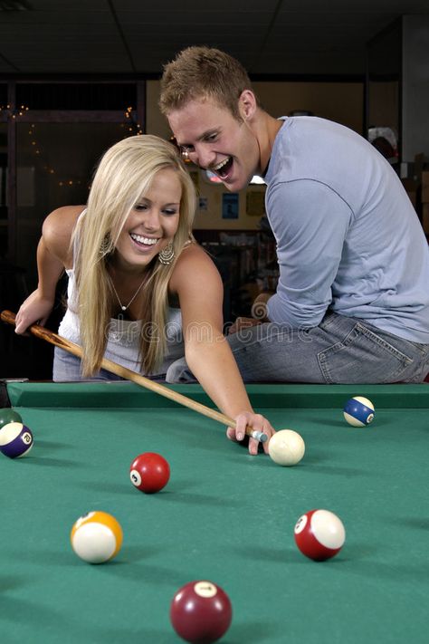 Couple Playing Pool, Billiard Photography, Playing Pool, Pool Poses, Prom Photoshoot, Pool Halls, Mini Pool, Lets Play A Game, Pool Ball