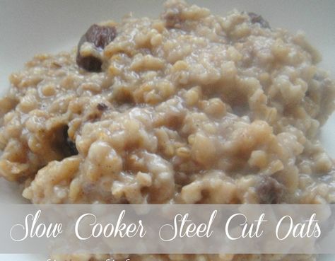 It has been a couple weeks since I received my slow cooker as a birthday present (yes these are the type of things I ask for) and have been chomping at the bit to use it. The reason I haven’t use it is because all of our meals are prepared and frozen for this month ... Read More about Steel-Cut Oats Slow Cooker Recipe Steel Cut Oats Slow Cooker, Steel Cut Oats Recipe, Slow Cooker Breakfast, Slow Cooker Recipe, Crockpot Breakfast, Steel Cut Oats, Crock Pot Slow Cooker, Crockpot Recipes Slow Cooker, Oats Recipes