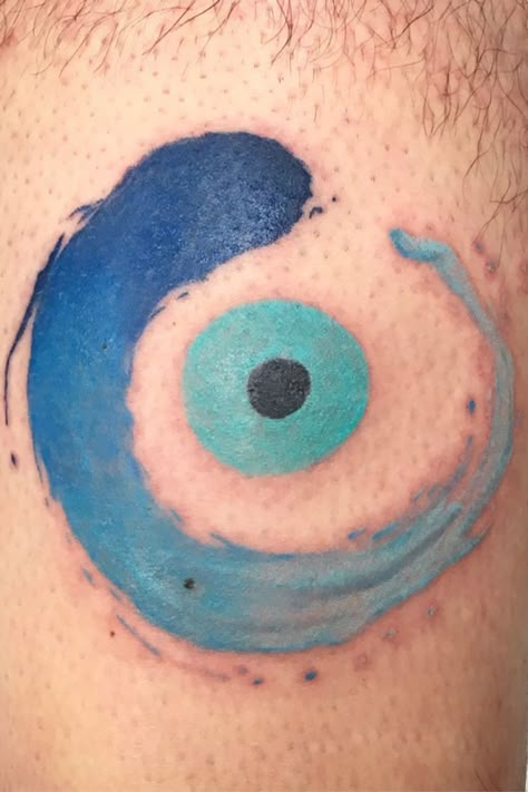 Tattoo uploaded by Sjeli Dale • Evil eye • 765935 • Tattoodo Watercolor Evil Eye Tattoo, Iris Eye Tattoo, Evil Eye Tattoo Men, Ojo Turco Tattoo, Devil Eye Tattoo, Evil Eye Tattoo Design, Greek Evil Eye Tattoo, Evil Eye Tattoo Ideas, Aaa Tattoo