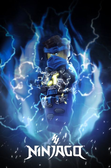 Jay Poster, Ninjago Seabound, Lego Ninjago Minifigures, Mobile Cartoon, Lego Ninjago Birthday, Ninjago Jay, Walker Wallpaper, Jay Ninjago, Ninjago Dragon