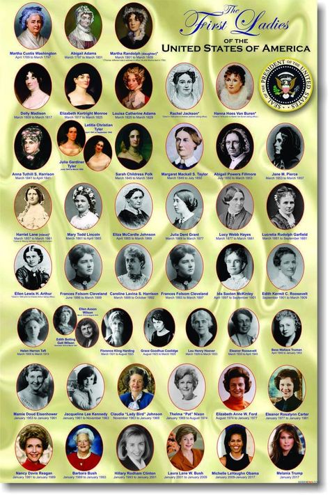 First Ladies of the United States of America American History Homeschool, Family History Quotes, World History Facts, American History Timeline, World History Classroom, Nasa History, State Posters, First Ladies, History Classroom