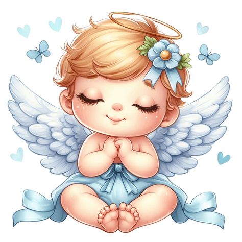 Angel Baby Cartoon, Angel Baby Boy, Precious Moments Coloring Pages, Baby Food Jar Crafts, First Communion Cards, Pineapple Quilt, Mother Art, Beautiful Angels Pictures, Baby Illustration