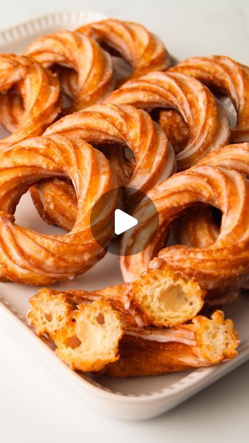 Crullers Donut Recipe, Cruller Donut Recipe, French Cruller Donut, French Cruller, Cruller Donuts, French Crullers, Cozy Core, When She Says, Donuts Donuts