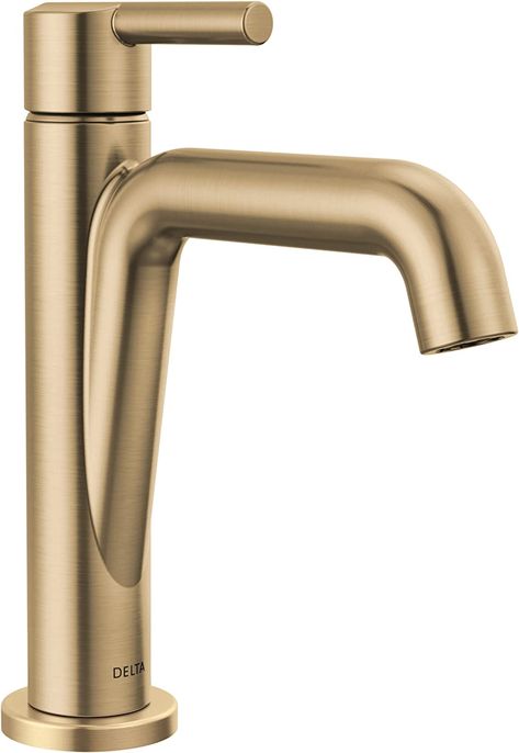 Delta Faucet Nicoli Gold Bathroom Faucet, Single Hole Bathroom Faucet, Single Handle Bathroom Faucet, Champagne Bronze 15849LF-CZ - - Amazon.com Gold Bathroom Faucet, Bathroom Sink Drain, Vanity Faucet, Single Handle Bathroom Faucet, Single Hole Bathroom Faucet, Gold Bathroom, Delta Faucets, Champagne Bronze, Bathroom Faucet