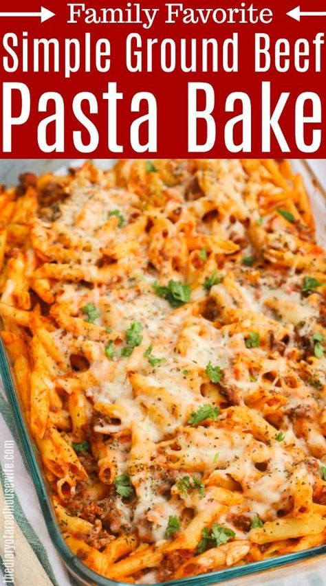 Pasta And Beef Casserole, Dump And Go Pasta Bake, Macaroni Main Dishes, Easy Pasta Bakes Recipes, Baked Pasta Casserole Recipes, Pasta Bake In Crockpot, Cheesy Pasta Bake Recipes, Minced Beef Pasta Bake, No Bake Pasta Recipes