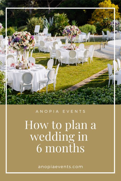 Planning A Wedding In 6 Months, Wedding In 6 Months, Wedding Planning Help, Wedding Backyard, Geek Wedding, Plan A Wedding, How To Shade, Planner Tips, Planning Wedding