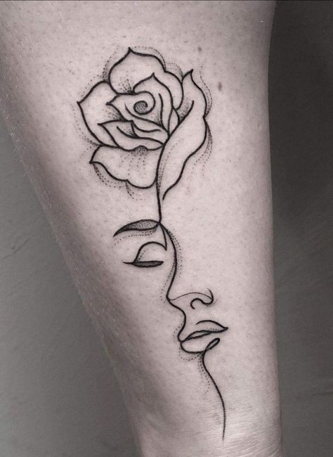 25th Birthday Tattoo Ideas, Tattoo That Represents Growth, Colorful Rose Tattoos, Self Love Tattoo, Herz Tattoo, New Tattoo Designs, Tattoos For Women Half Sleeve, Silhouette Tattoos, Tato Lengan