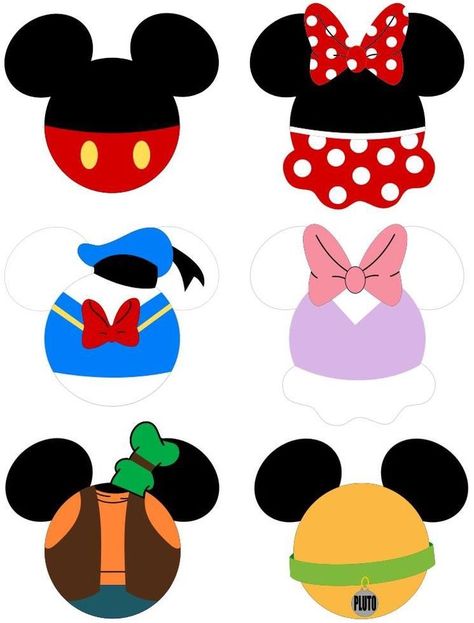 Mickey And Friends Party Decoration, Mickey Head Characters, Pluto Drawing, Disney Cruise Door Decorations, Mickey Mouse Classroom, Disney Themed Classroom, Mickey Mouse Ornaments, Disney Cruise Door, Mickey Mouse Themed Birthday Party