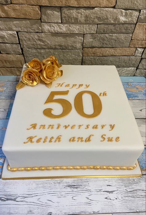 Sheet Cake 50th Anniversary, 50th Anniversary Sheet Cake Ideas, Church Anniversary Cake, Golden Wedding Anniversary Cake Designs, 50th Anniversary Cakes Gold 2 Tier, Golden Wedding Anniversary Cake, Church Anniversary, Birthday Cake Topper Printable, Wedding Anniversary Cake