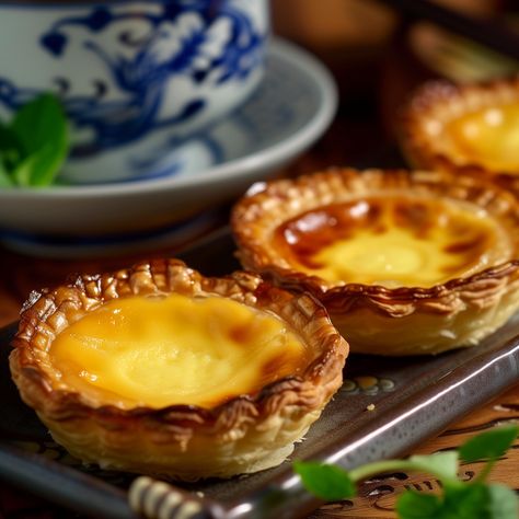 Egg Tart Egg Tart Photograph, Egg Custard, Egg Tart, The Egg, Dim Sum, Custard, Photoshoot Ideas, Guangzhou, The Recipe