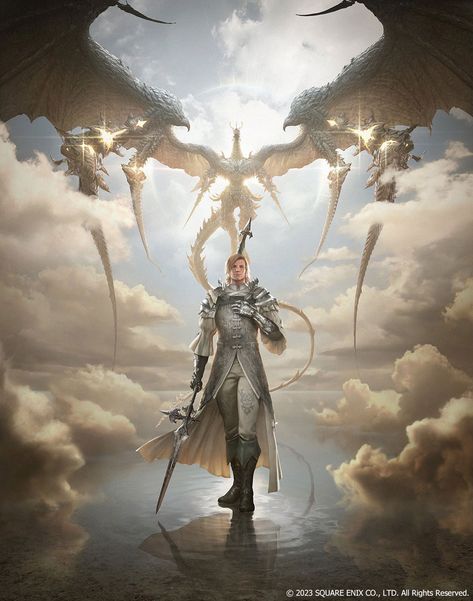 Dion Lesage and Bahamut Art - Final Fantasy XVI Art Gallery Dragoon Final Fantasy, Ahri Wallpaper, Final Fantasy Collection, Final Fantasy Artwork, Final Fantasy Art, Final Fantasy Xv, Final Fantasy Xiv, Fantasy Series, Character Design Male