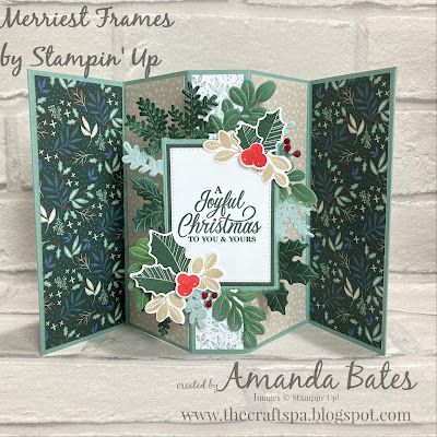 The Craft Spa - Stampin' Up! UK independent demonstrator - Order Stampin Up in UK: Friday Fun Fold - Lock & Pop Card Tutorial Fancy Fold Christmas Cards Tutorials, Stampin Up Christmas Fun Fold Cards, Christmas Fun Fold Cards, Stampin Up Fun Fold Cards Ideas, Stampin Up Christmas Cards 2022-2023, Stampin Up Merriest Moments, Stampin Up Fun Fold Cards, Christmas Cards Stampin Up, Merriest Moments