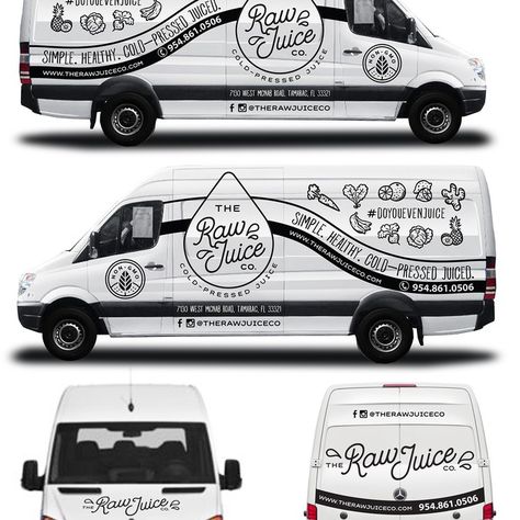 Van Vinyl Design, Van Wrapping Design, Van Decal Design, Delivery Van Design, Van Decals, Van Wrap Design, Juice Blends, Bar Van, Van Graphics