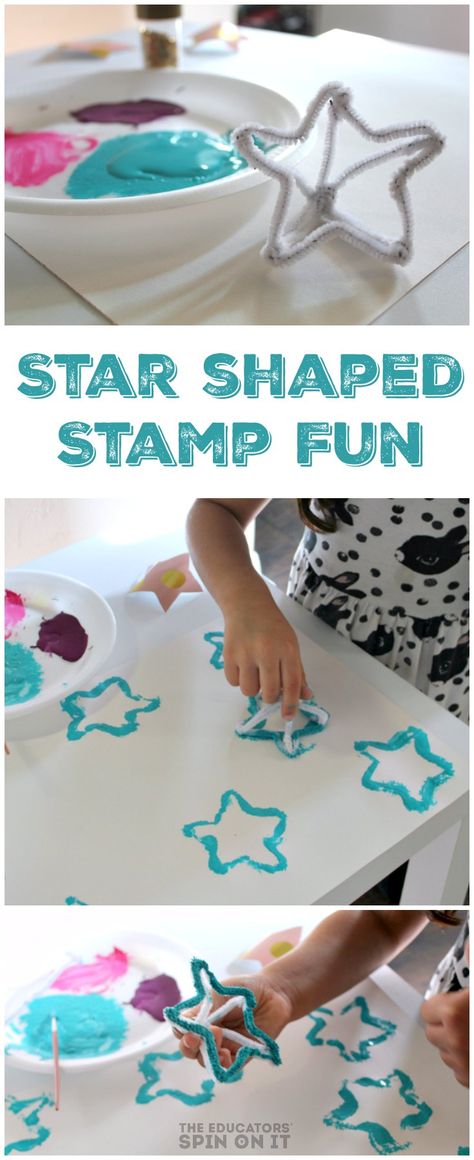 Learn how to make your own Star Shaped Stamp for hours of fun for your child and they let their crafty side shine. So many ways you can use the stamp to create a special piece of kids art! Star Stamping Preschool, How To Catch A Star Activities, Star Shape Activity, Star Arts And Crafts, Stars Crafts For Kids, Star Preschool Crafts, How To Catch A Star, Star Craft For Toddlers, Matariki Activities For Preschoolers