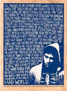 Donnie Darko soundtrack song lyric Mad World Lyrics, Donny Darko, Portrait Stencil, Anel Tutorial, Film Cult, Turn The Page, Andy Garcia, Donnie Darko, Kellin Quinn