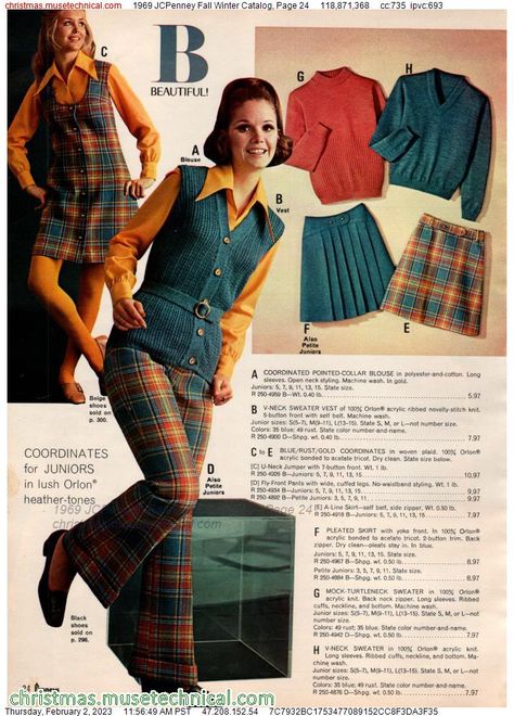 1969 JCPenney Fall Winter Catalog, Page 24 - Catalogs & Wishbooks 70s Teen Fashion, Knit Sweater Dress Pattern, 1970s Summer Fashion, Late 60s Fashion, Sweater Dress Pattern, 1960 Fashion, 60s 70s Fashion, 60s And 70s Fashion, 70s Inspired Fashion