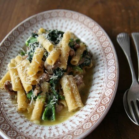 Lidia's Ziti w/Broccoli Rabe & Sausage Recipe | Key Ingredient Pasta Sausage Broccoli, Broccoli Rabe Sausage, Broccoli And Sausage, Lidias Italy Recipes, Broccoli Rabe And Sausage, Broccoli Rabe Recipe, Broccoli Sausage, Lidia's Recipes, Pasta Sausage