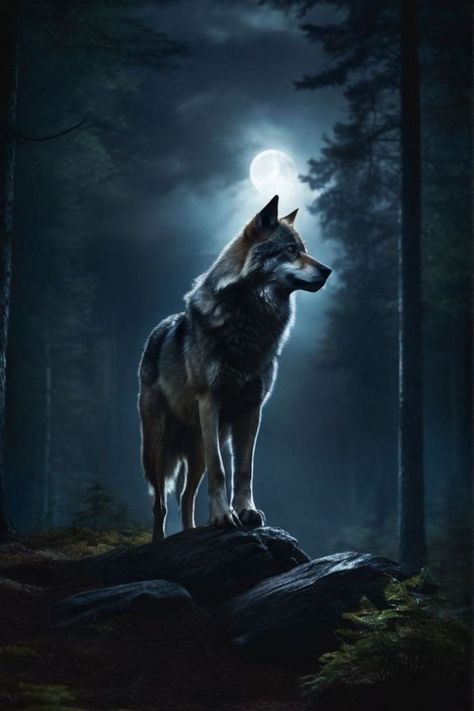 Lone Wolf Wallpaper, Wolf Walking, Viking Aesthetic, Moonlit Forest, Fantasy Wallpaper, Popular Wallpapers, Tarot Card Spreads, Wolf Wallpaper, Canine Art