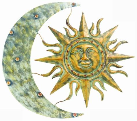 Gardman 8415 Aztec Sun and Moon Wall Art, 26" Long x 24" Wide * You can get additional details at the image link. Aztec Sun, Steel Wall Art, Moon Wall Art, Rabbit Decor, Aztec Art, Moon Wall, Bunny Art, Outdoor Wall Art, Garden Wall Art