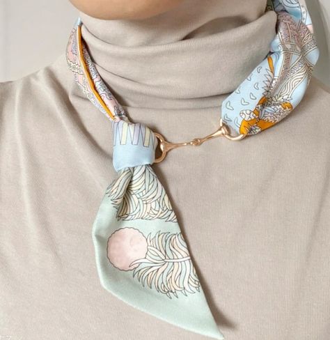 Silk Scarf, Luxury Skinny , New Mulberry Silk Tie, Versatile Bag Tie, Headband, Small Hair Scarf, Elegant Female Accessory, Gift for Her - Etsy Scarf Buckle, Elegant Scarf, Ring Clip, Elegante Y Chic, Elegant Scarves, Ribbon Jewelry, Scarf Rings, Women Shawl, Scarf Jewelry