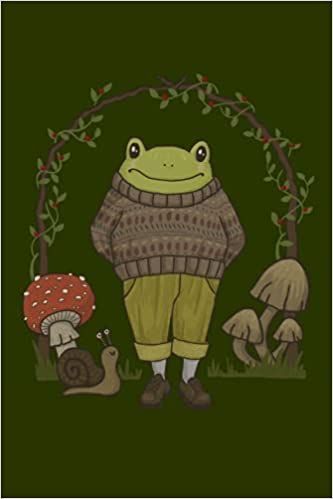 Perfect for jotting down your thoughts, journaling or sketching in the nature.
Original cover illustration of a cute frog wearing a cozy sweater and mushrooms.
Dot grid pattern pages with a cute mushroom illustration in every page corner!
Unique gift idea for Cottagecore and Goblincore Aesthetic fans and mycology lovers. Perfect for teen girls and boys, young adults or any frog lover out there. Cottage Core Frog Drawing, Mushrooms And Frogs Aesthetic, Frog In Clothes Drawing, Goblincore Painting Ideas, Cottagecore Illustration Art, Frog Girl Aesthetic, Cottagecore Frog Drawing, Goblincore Doodles, Frog Mushroom Drawing