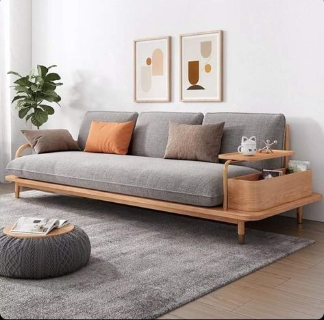 Classic Sofa Living Room, Wooden Living Room Furniture, Sofa Design Wood, Wooden Sofa Designs, Modern Sofa Living Room, Minimalist Sofa, Sofa Bed Design, Furniture Design Chair, Simple Sofa