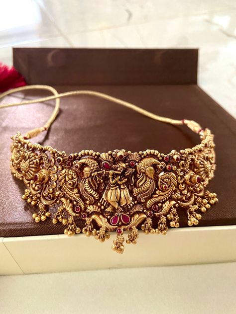 20 Grams Gold Choker Designs, Cell Organelles, Temple Necklace, Indian Choker, Long Haram, Bride Jewelry Set, Choker Necklace Designs, New Gold Jewellery Designs, Diamond Pendants Designs