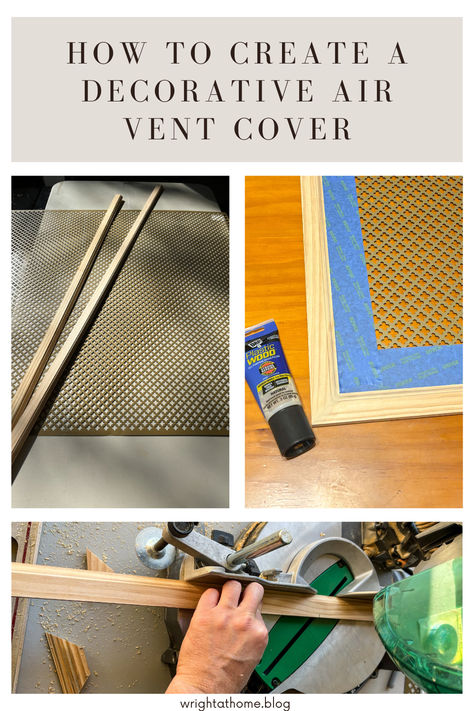 If you’re anything like me and can’t stand the look of your air intake vent (or have one with missing hardware like we did), you’re in the right place! I searched high and low for an inexpensive cover for our vent, but since our intake vent is a unique size, no replacements were available at a reasonable cost. That’s when I decided to take matters into my own hands and create a custom decorative cover. And the best part? It’s super easy! Air Return Vent Cover Diy, Air Intake Cover Ideas, Vent Covers Diy, Air Return Vent Cover, Diffuser Diy, Air Return, Exhaust Vent, Air Vent Covers, Air Duct