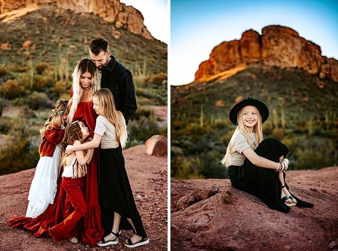 How to Style your Arizona Family Pictures Family Gallery Wall, Fall Family Pictures, Arizona Photographer, Black Maxi Skirt, Fall Family, Photo Location, Best Location, Inspirational Pictures, Family Pictures