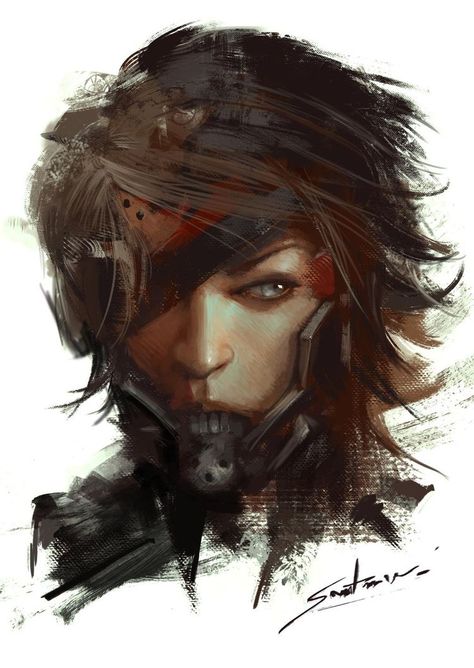 Mgs Raiden, Mgrr Raiden, Raiden Art, Metal Gear Solid Quiet, Creature Sketch, Raiden Metal Gear, Metal Gear Solid Series, Metal Gear Series, Inspiration For The Day