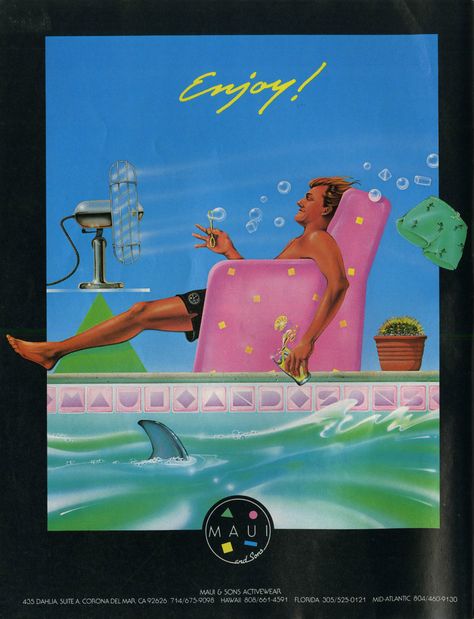 Eighties Maui and Sons Ad: Sagas of Shred - Shred Sledz 80s Vaporwave, Vintage Surfboards, Maui And Sons, New Retro Wave, 80s Aesthetic, Vintage Surf, Tour Posters, Retro Comic, Surfing Waves