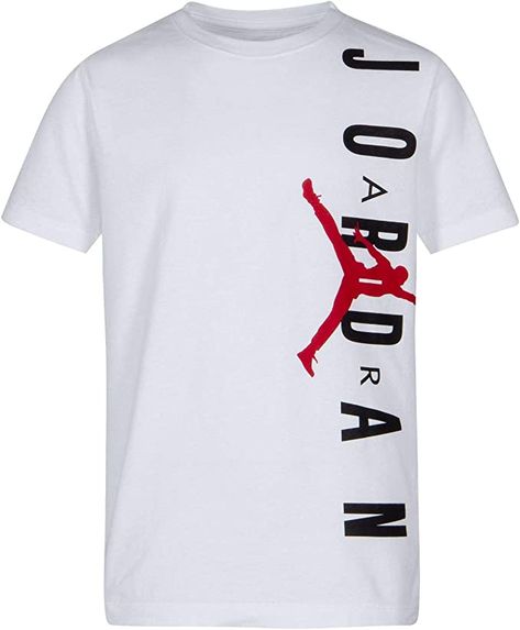 Amazon.com: Nike Air Jordan Boys' 8-20 Jumpman Cotton T-Shirt (White 23, Large) : Clothing, Shoes & Jewelry Sublimacion Ideas, Jordan Boys, Jordan Shirts, Jordan Outfits, Jordan Air, Design Clothing, Valentines For Boys, Comfort Design, Kids Jordans