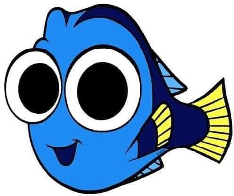 Free Svg Images, Nemo Baby, Baby Dory, Dory Fish, Nemo Birthday Party, Fish Clipart, Disney Emoji Blitz, Disney Font, Ocean Nursery